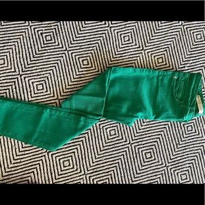 Emerald or Kelly green Anthropologie jeans